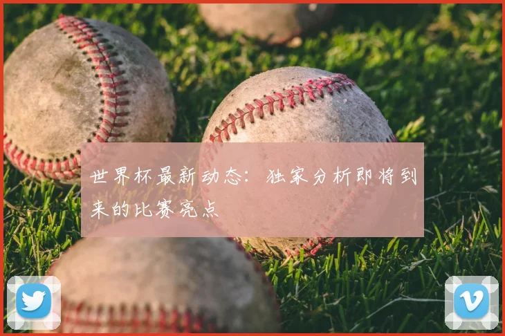 世界杯最新动态：独家分析即将到来的比赛亮点